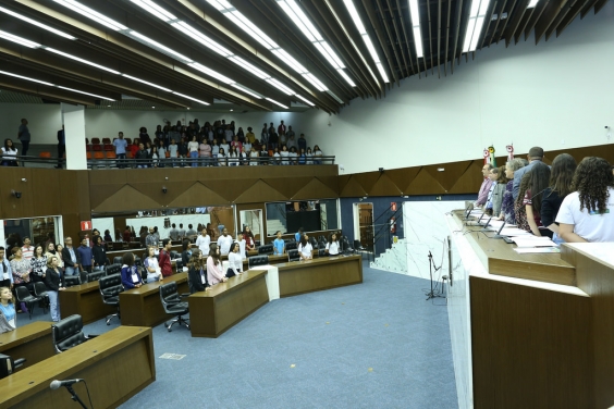 Encerramento da 11ª legislatura da Câmara Mirim, em 22 de novembro de 2018