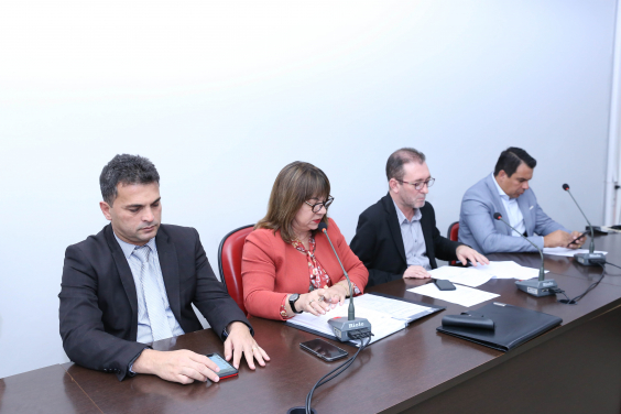 Parlamentares compõem mesa de reunião