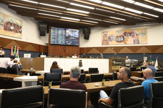 parlamentares em sessão Plenária