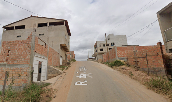 vista de rua e suas residências, no loteamento novo rumo em belo horizonte