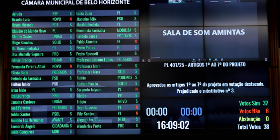 Placar da votação do PL 401/2025