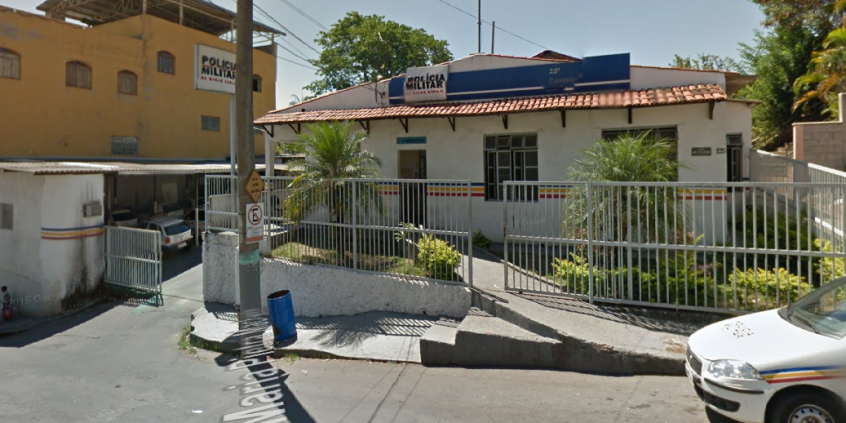 Fachada da 22ª Cia. da PMMG, no Bairro São Paulo