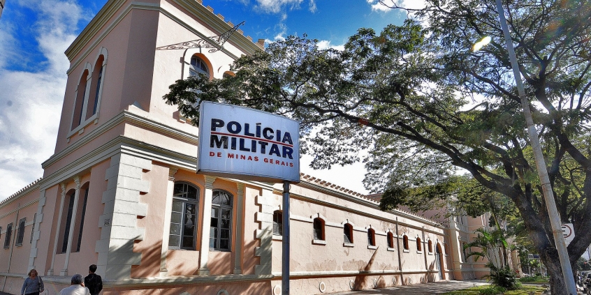 Fachada do batalhão da Polícia Militar