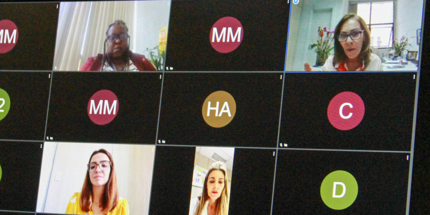 Vereadoras Marcela Trópia, Flávia Borja, Professora Marli e Macaé Evaristo, em reunião da Comissão de Educação, Ciência, Tecnologia, Cultura, Desporto, Lazer e Turismo, nesta quinta-feira (12/8)