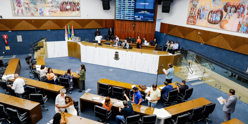 Vereadores no Plenário Amintas de Barros