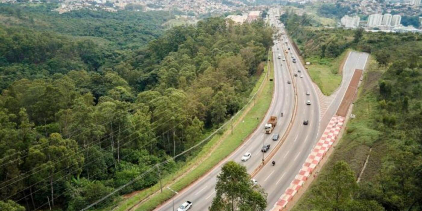 vista aérea do anel rodoviário, em belo horizonte