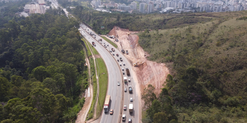 vista aérea de rodovia em belo horizonte