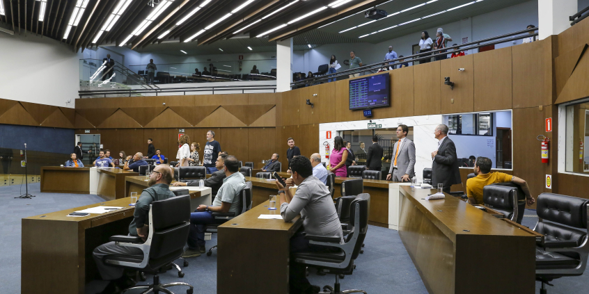 Vereadores no Plenário Amintas de Barros