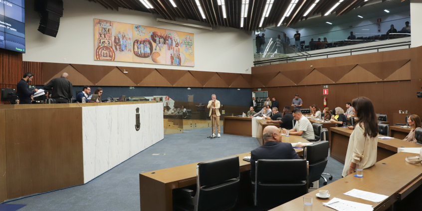 Vereadores no Plenário Amintas de Barros