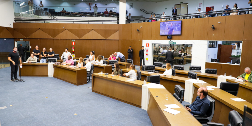 Vereadores no Plenário Amintas de Barros