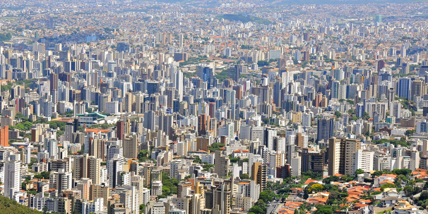 Vista aérea da cidade de Belo Horizonte