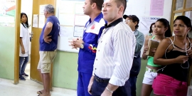 Vereadores visitam o Centro de Saúde Céu Azul para averiguar condições de funcionamento