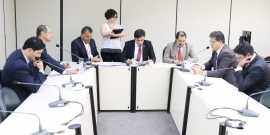 Comissão de Transporte reunida no Plenário Helvécio Arantes. Foto: Abraão Bruck/Câmara de BH