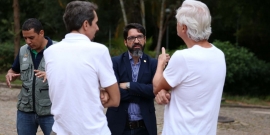 Vereador Osvaldo conversa com o Presidente da Fundação Municipal de Parques