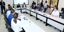 AUdiência pública da Comissão de Meio Ambiente e Política Urbana discute obras de hospital privado na Serra do Curral, no dia 22 de maio de 2018