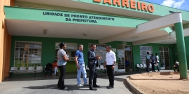 Comissão de Saúde e Saneamento em visita técnica à UPA Barreiro