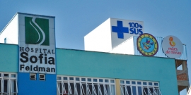 Fachada do Hospital Sofia Feldman, na Regional Venda Nova