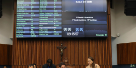 Placar de votação do Plenário Amintas de Barros