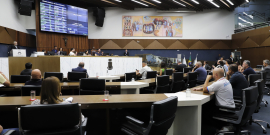 Vereadores no Plenário Amintas de Barros
