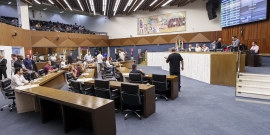 Vereadores no Plenário Amintas de Barros