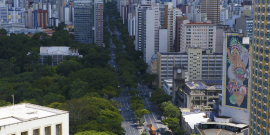 vista aérea do centro de bh
