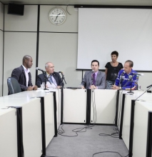 Juninho Paim, Dr. Sandro, Professor Wendel e o suplente Bim da Ambulância na Comissão de Administração Pública