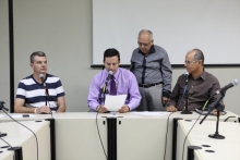 Juliano Lopes (SDD), Professor Wendel (PSB) e Bispo Fernando Luiz (PSB)