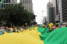 Manifestação contra a corrupção mobilizou diversas cidades do país. Foto: André Tambucci/ Fotos Públicas