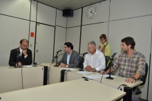 Hugo Thomé, Bruno Miranda, João Oscar e Iran Barbosa na Comissão de Administração Pública