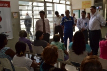 Léo Burguês de Castro, Bim da Ambulância, Dr Nilton e Wellington Sapão percorreram centros de saúde da capital
