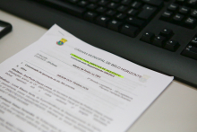 Papel timbrado com logo da CMBH contendo a pauta da reunião
