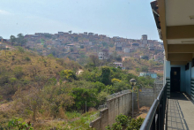 Vista aérea da ocupação 