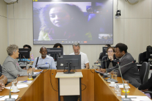 Imagem dos participantes durante a reunião