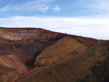 vista de drone da serra do curral