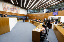 reunião do plenário com os vereadores presentes