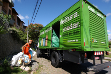 profissional de limpeza urbana