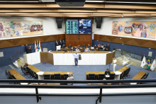 Plenário Amintas de Barros, da Câmara Municipal de Belo Horizonte