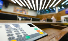 Foto de um terminal de votação