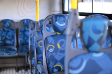 interior de ônibus do transporte coletivo